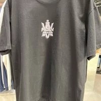 [S] ADLV STONE ARTWORK SHORT SLEEVE T-SHIRT,BLACK, ADLV23SS-SSATAW-BLK (SAV161)