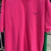 [S] ADLV BASIC LOGO SEASON2 SHORT SLEEVE T-SHIRT,PINK, ADLV23SS-SSLBSN-PNK (SAV163)