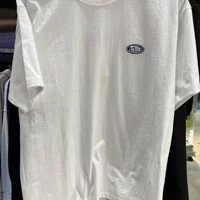 [S] ADLV SMALL LOGO ROUND NECK SHORT SLEEVE T-SHIRT,WHITE, ADLV23SS-SSBACW-WHT [FINAL SALE] (SAV164)