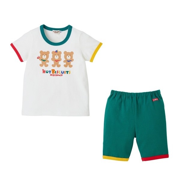 HB 小熊短袖睡衣墨綠色