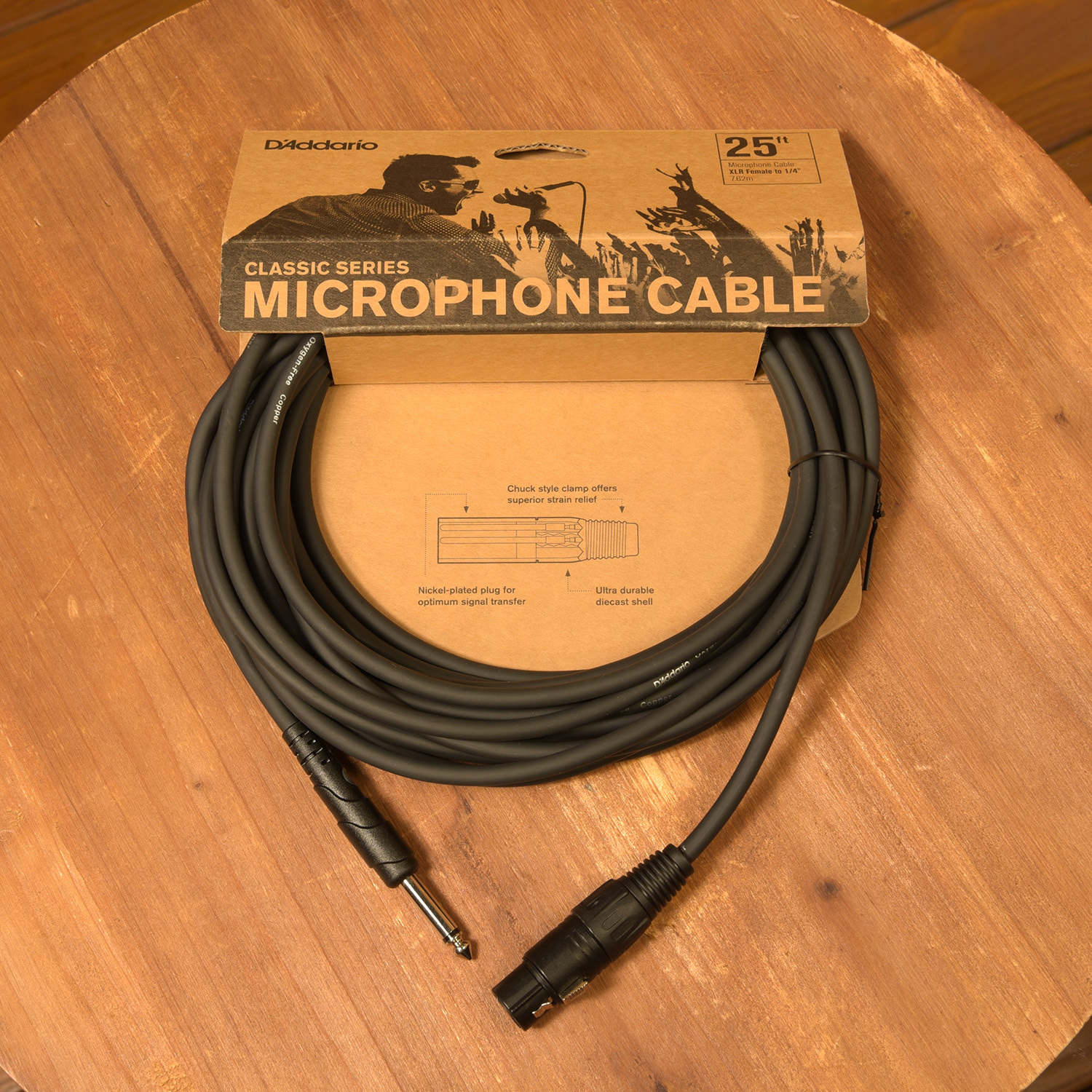 PLANET WAVES PW-CGMIC-25 25FT 麥克風線 TS對XLR母頭