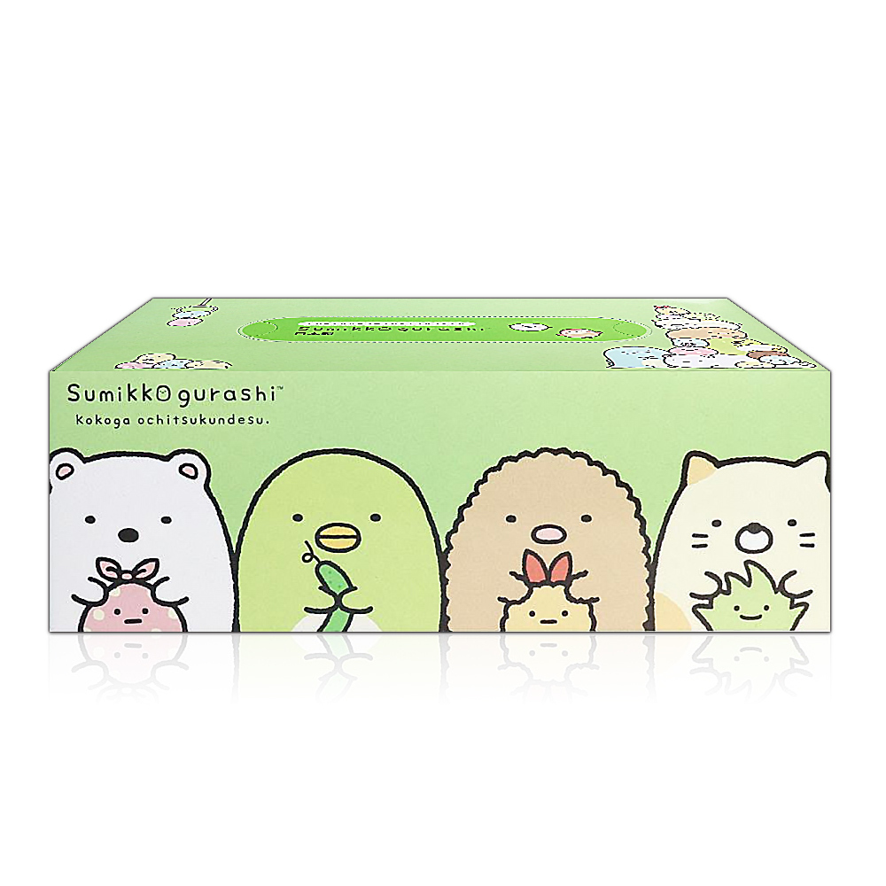 日本Sumikko Gurashi 卡通印花盒裝面紙150抽
