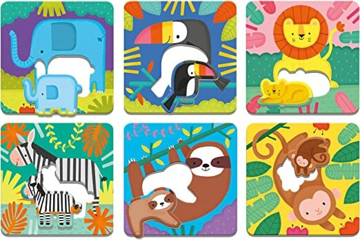 美國Mudpuppy 親子配對拼圖 3款可選