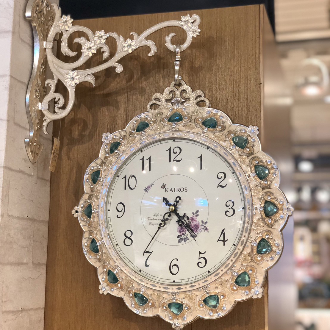 雙面掛鐘-藍寶石