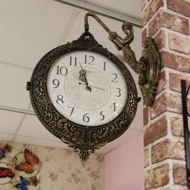 雙面掛鐘-美人魚