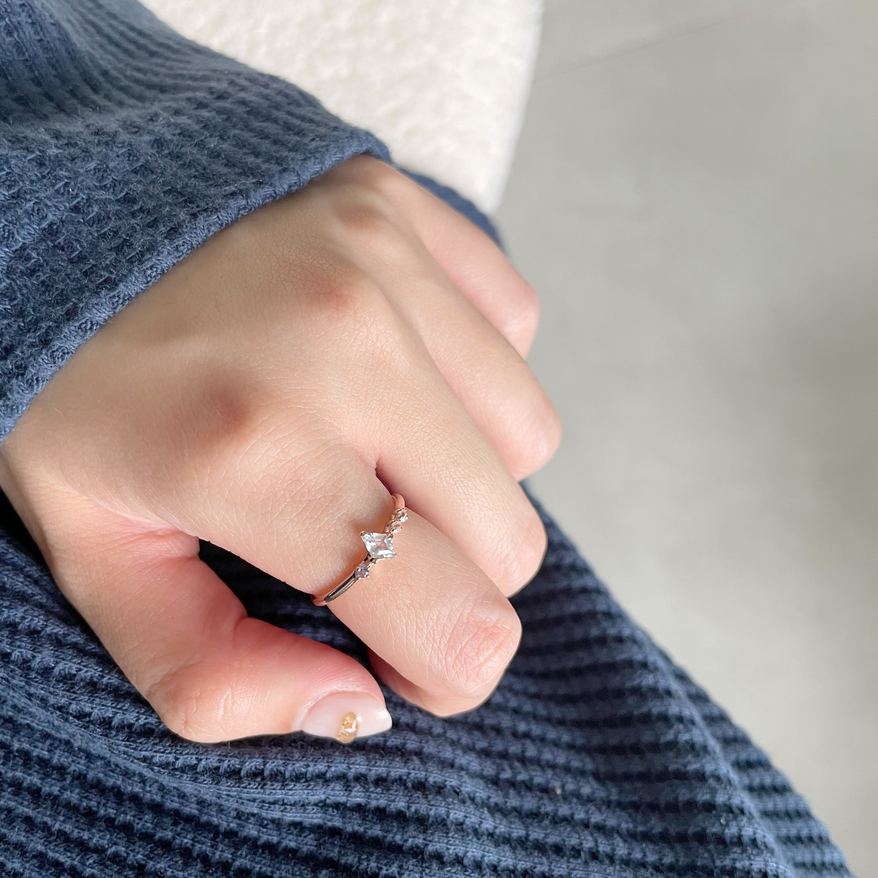 Meteor箏形托帕石戒指