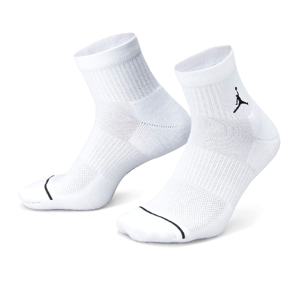 Nike U J ED Cush Poly Crew 3PR 144 白色 基本款 運動 透氣 短襪 DX965-510