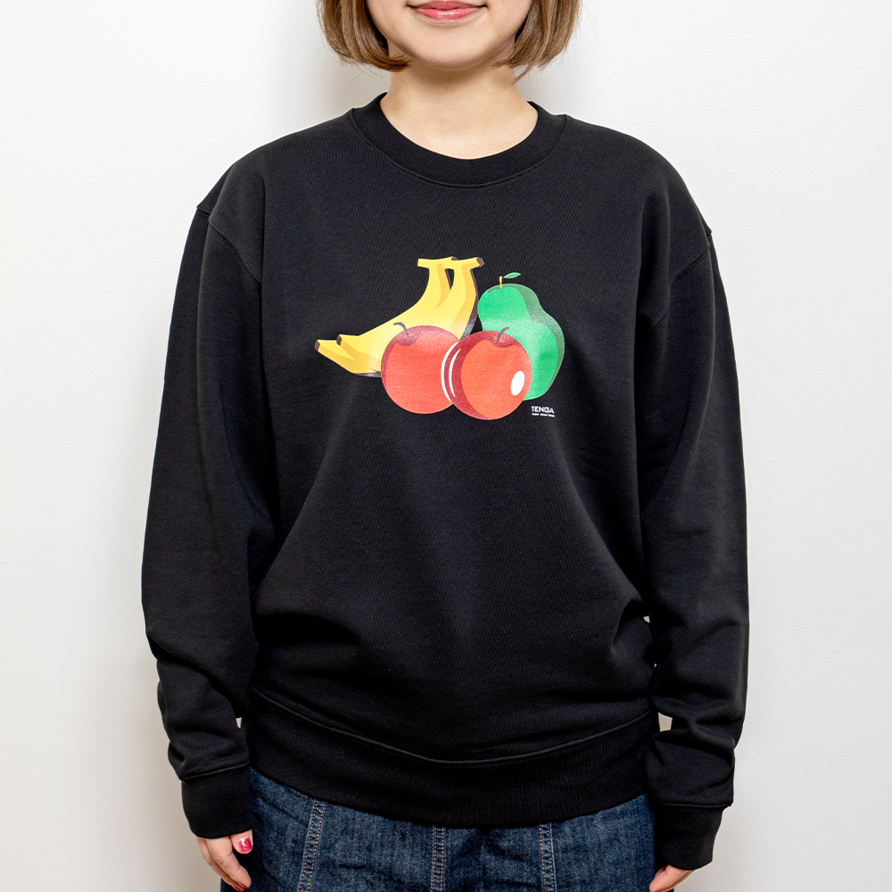 Fruits and TENGA 休閒長袖上衣 黑
