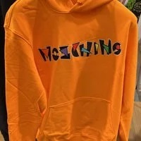 [S] MOSCHINO COLORFULL LETTERING LOGO HOODIE JACKET,ORANGE, EJ1705-0527-1035, FINAL SALE (SM451)