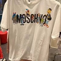[S] MOSCHINO SESAME STREET TSHIRT,WHITE, D1A0778-6040-1001 (SM453)