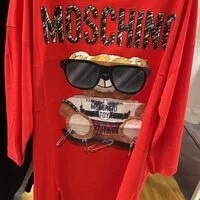 [S] MOSCHINO THIS IS NOT A TOY LONGSLEEVE DRESS,RED, EV0454-5540-3112 (SM454)