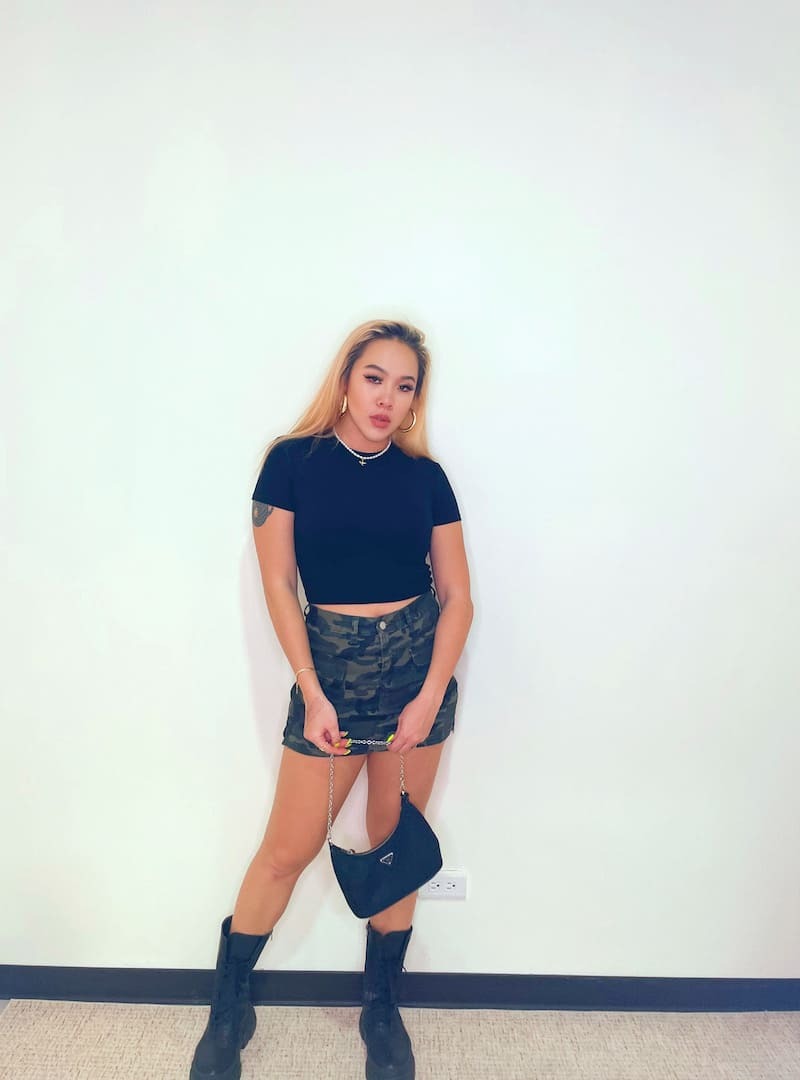 美式迷彩工裝裙