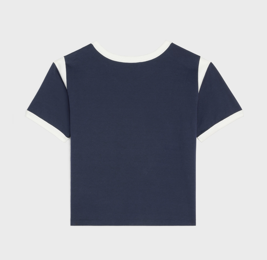 Celine triomphe T-shirt in cotton jersey