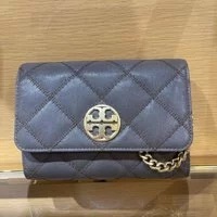 [S] TORY BURCH WILLA CHAIN WALLET,VOLCANIC STONE, 87867-066 (STB322)