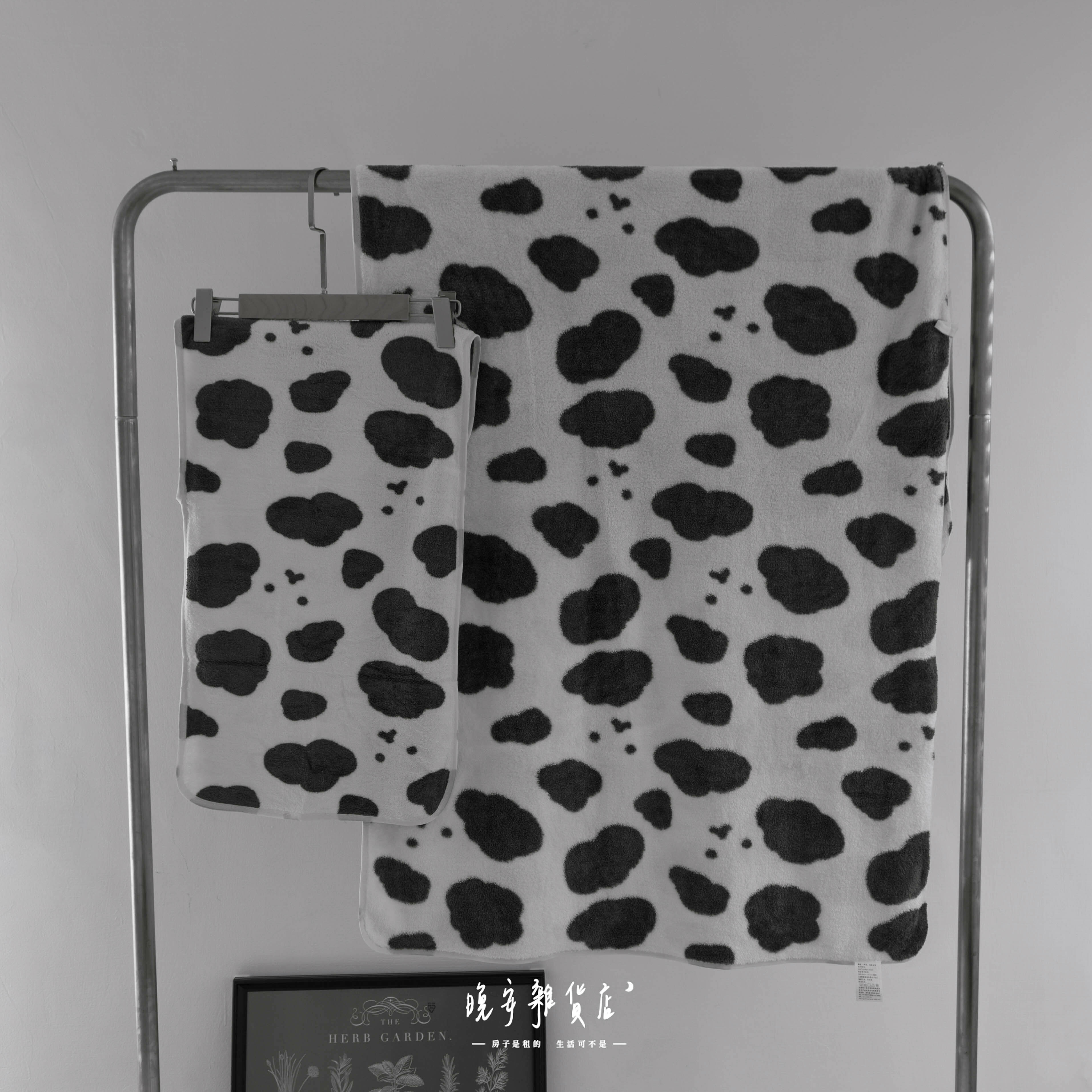 【奶牛熊熊】珊瑚絨浴巾毛巾組