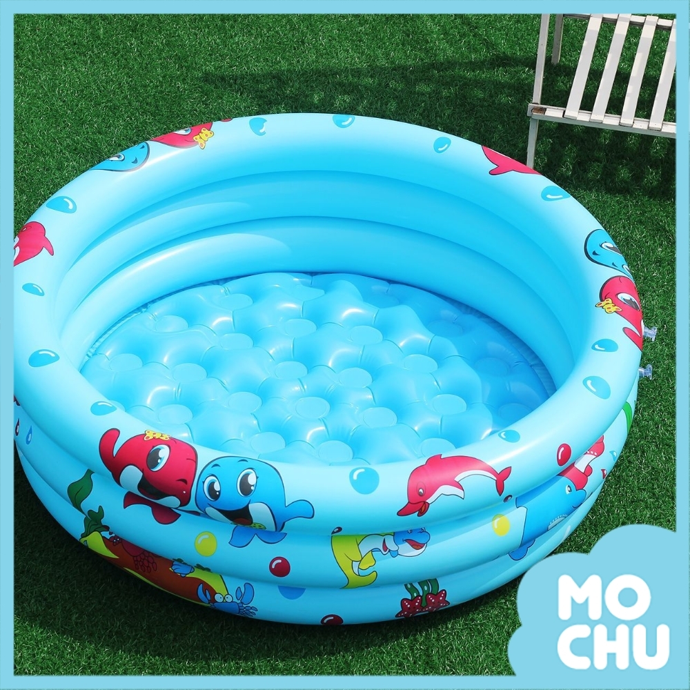 開心魚兒跳舞充氣游泳池(三色)