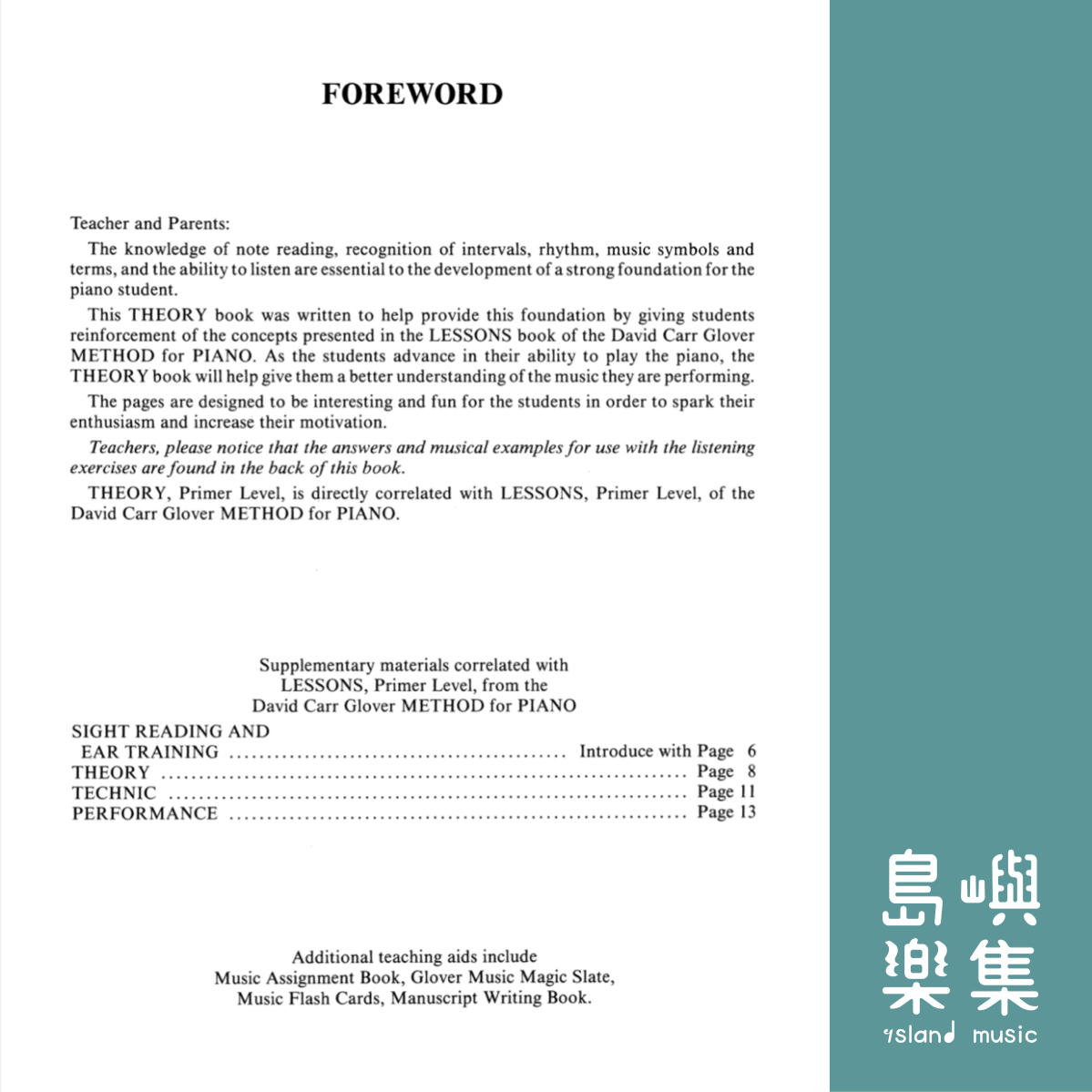 GLOVER METH THEORY PRIMER