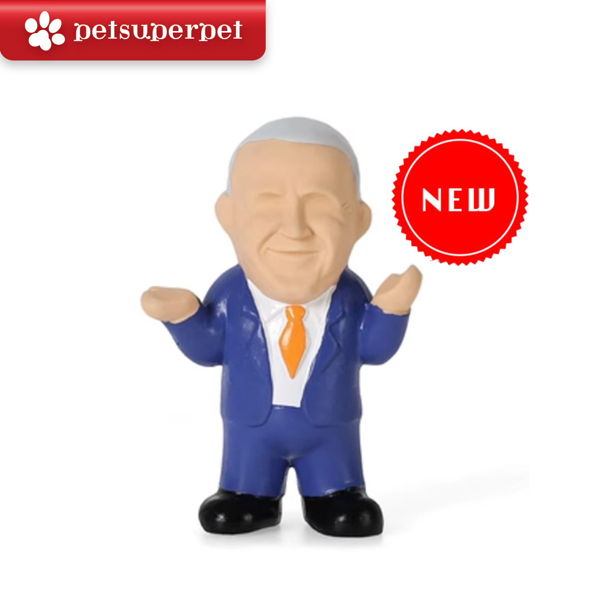 【新上架！】Q-monster 寵物發聲膠軟玩具 —Biden (9.5*5.5*14.6cm)