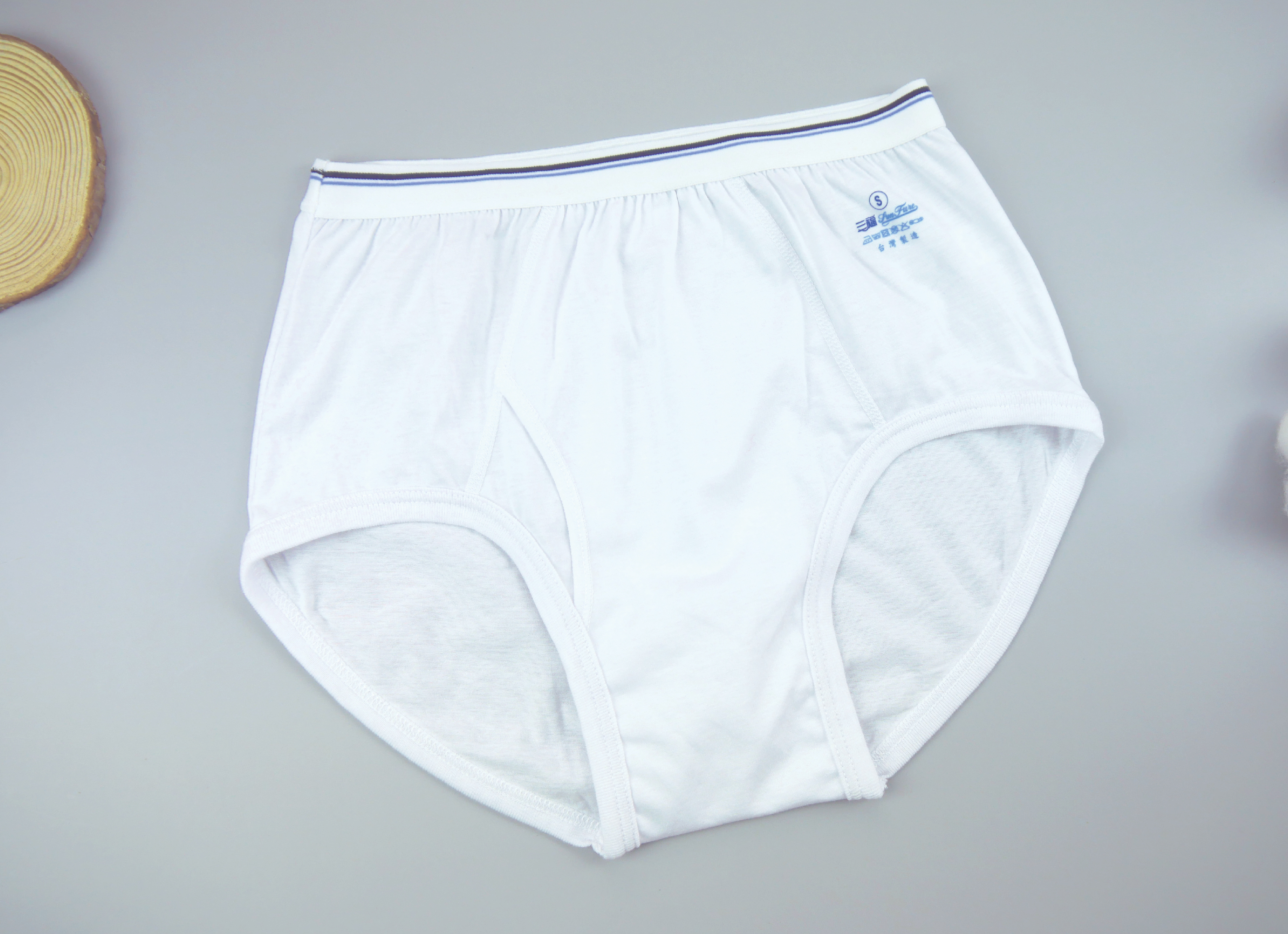 小三福 三福 100%棉男仕單面三角褲