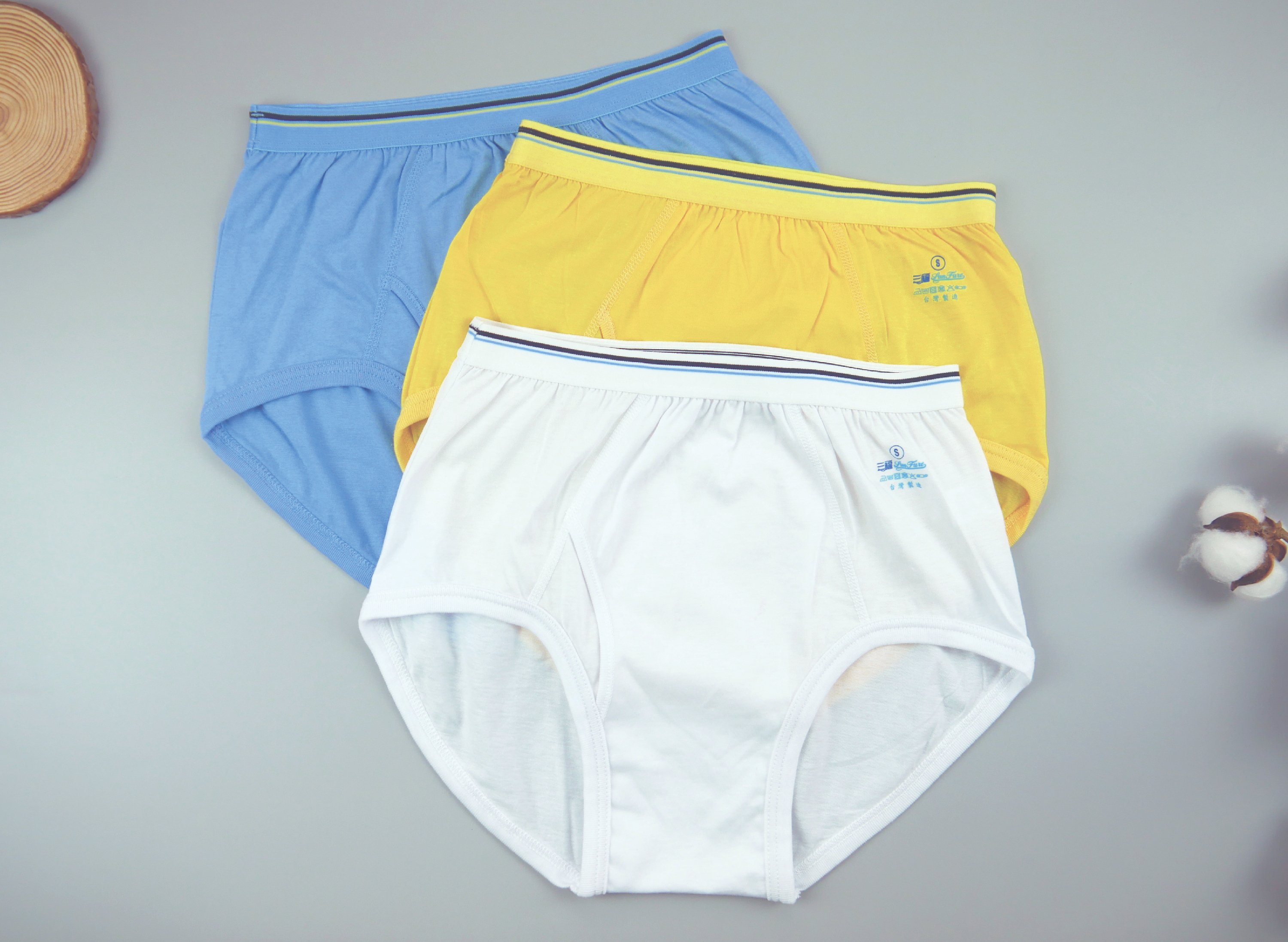 小三福 三福 100%棉男仕單面三角褲