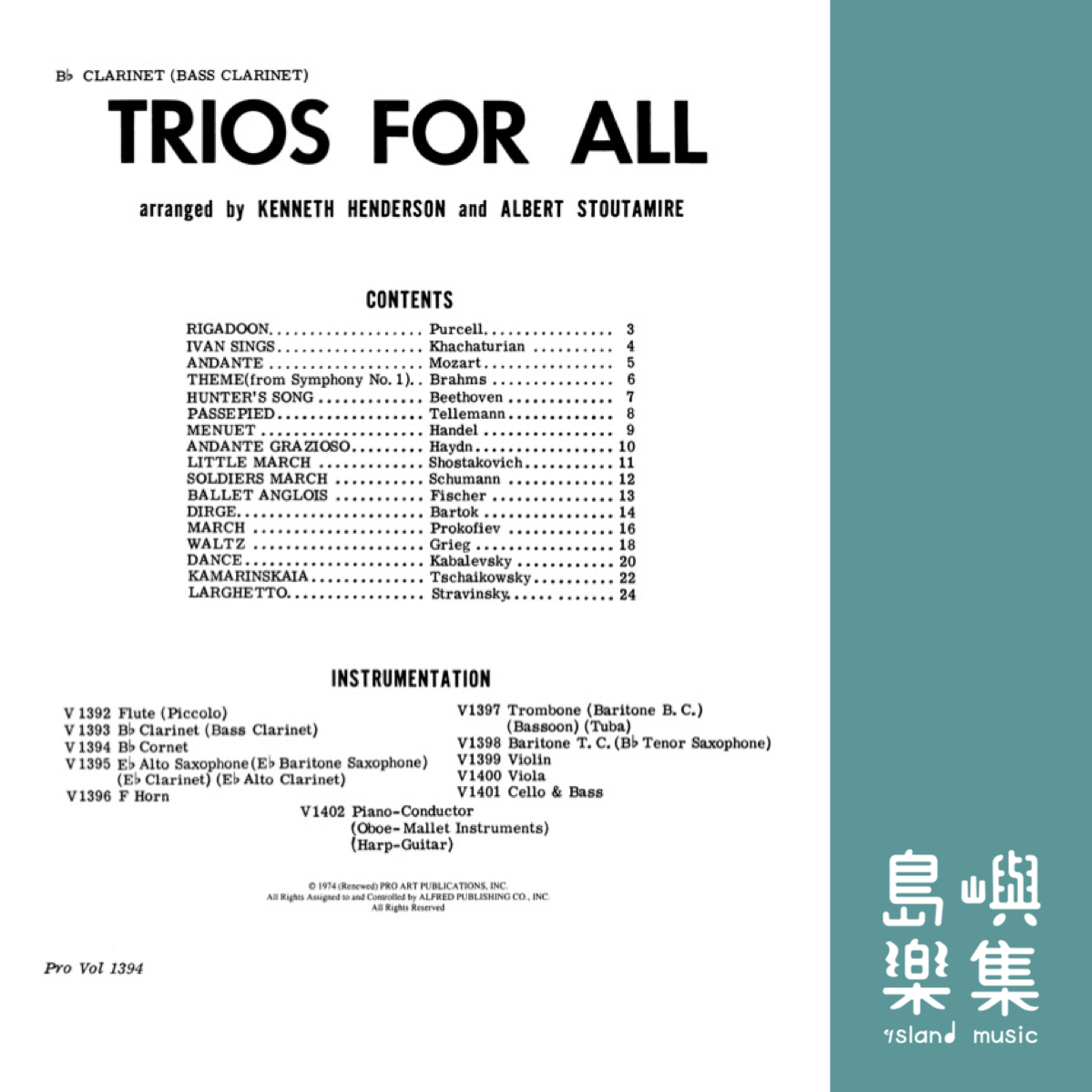 TRIOS FOR ALL B-FL CL/BASS CL