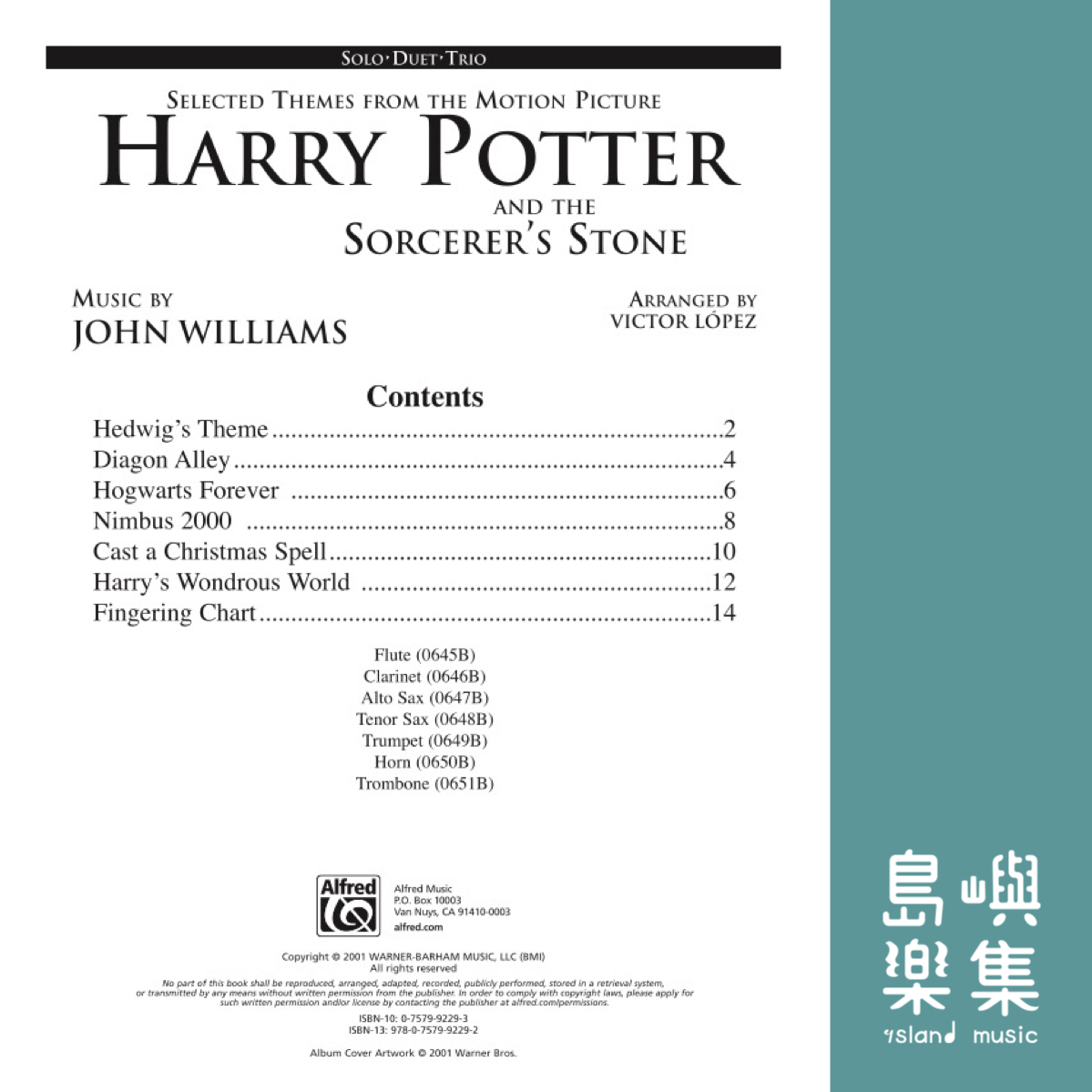HARRY POTTER Selected Themes for Clarinet