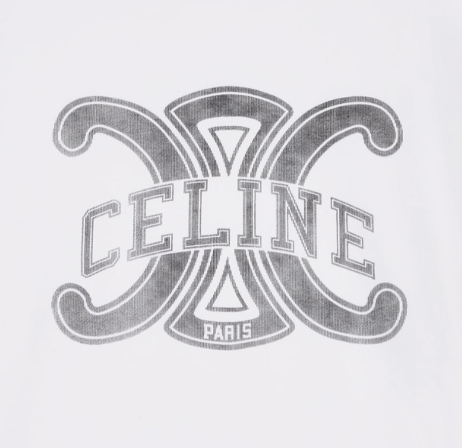 Celine oversized triomphe T-shirt in cotton jersey