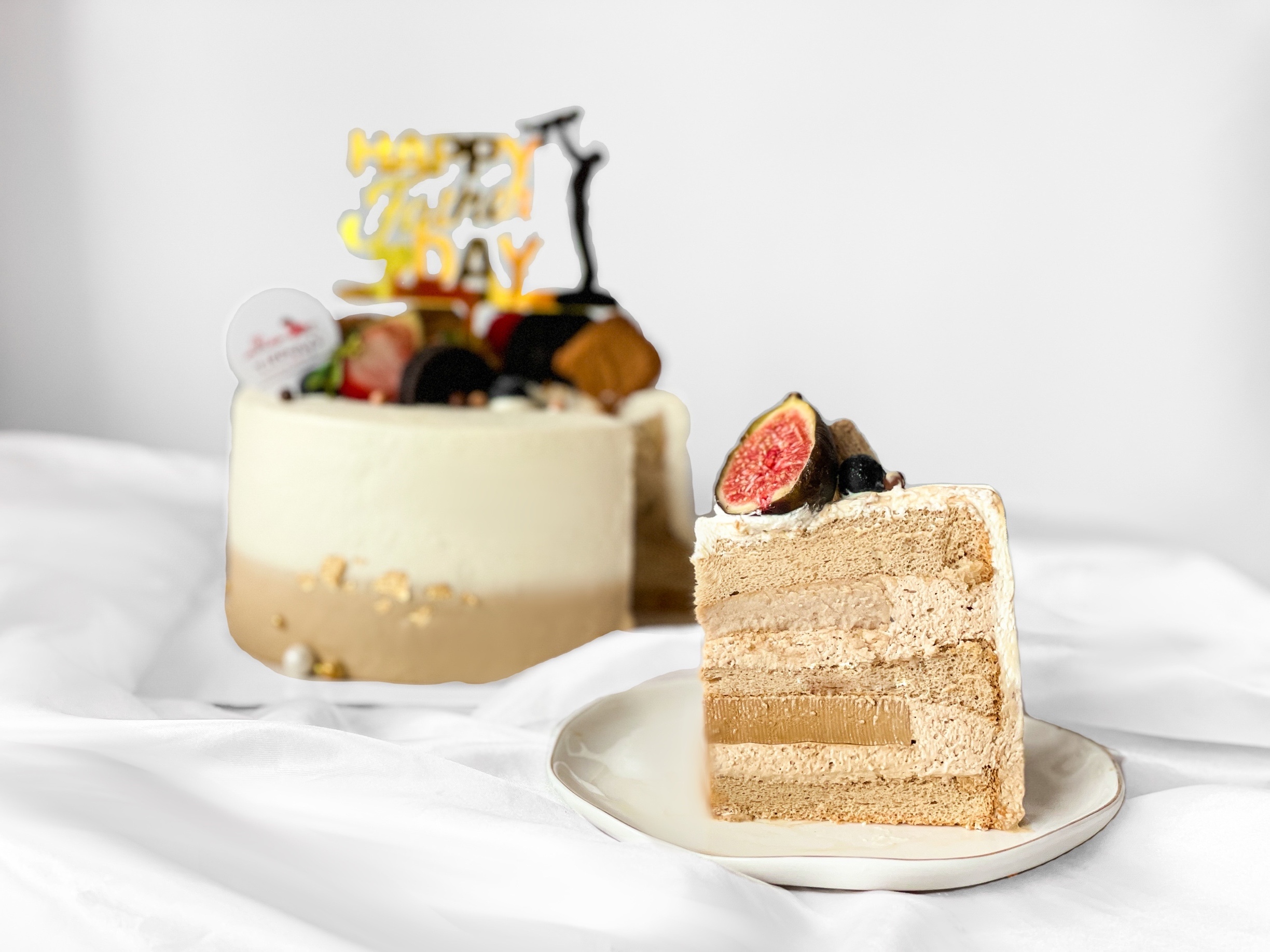 咖啡栗子奶油蛋糕