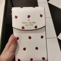 [S] KATE SPADE KB436 STACI DOTTIE NSFP PHONE CROSSBODY,CREAM MULTI, 196021217098 (SKS529)
