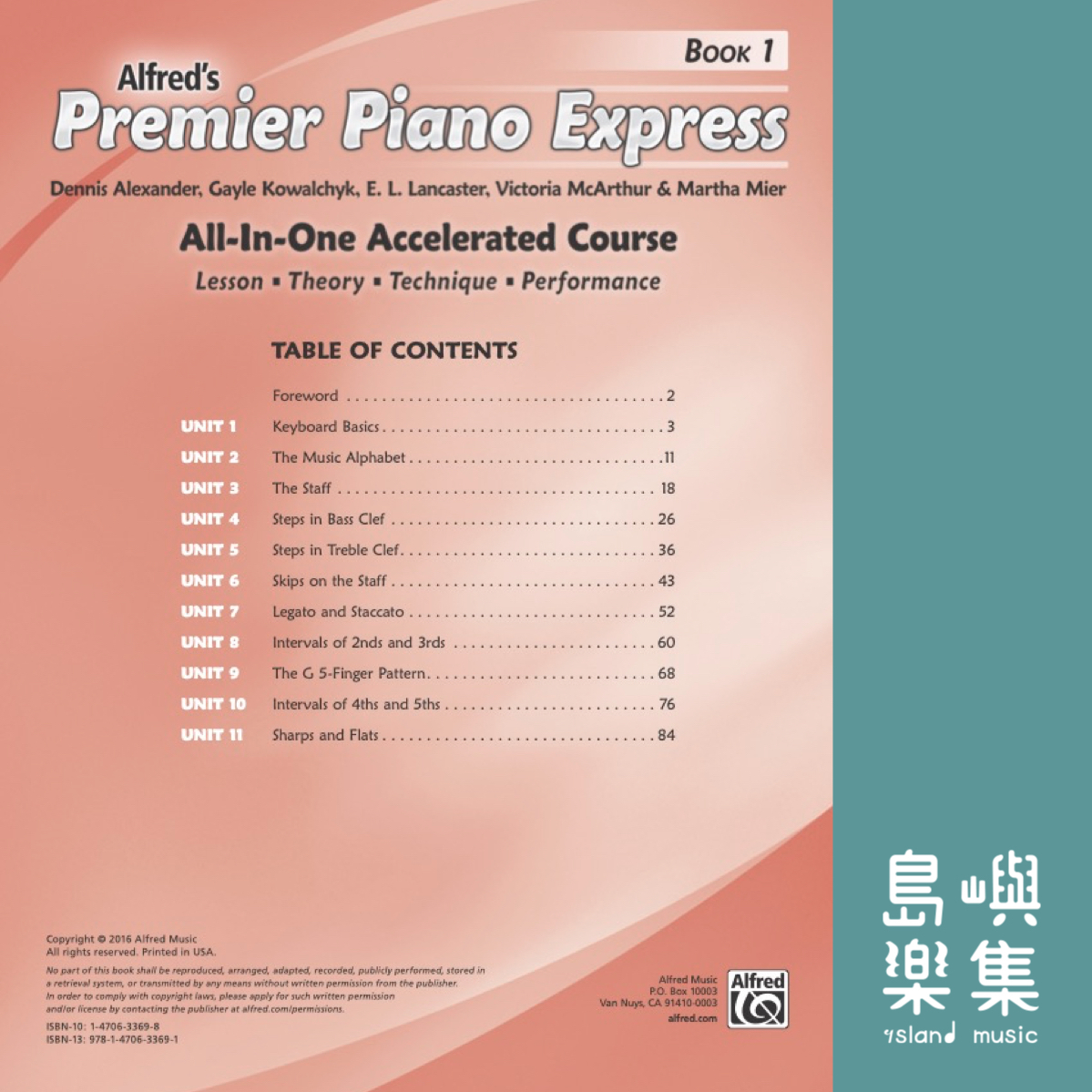 Alfred's Premier Piano Express Book 1+CD