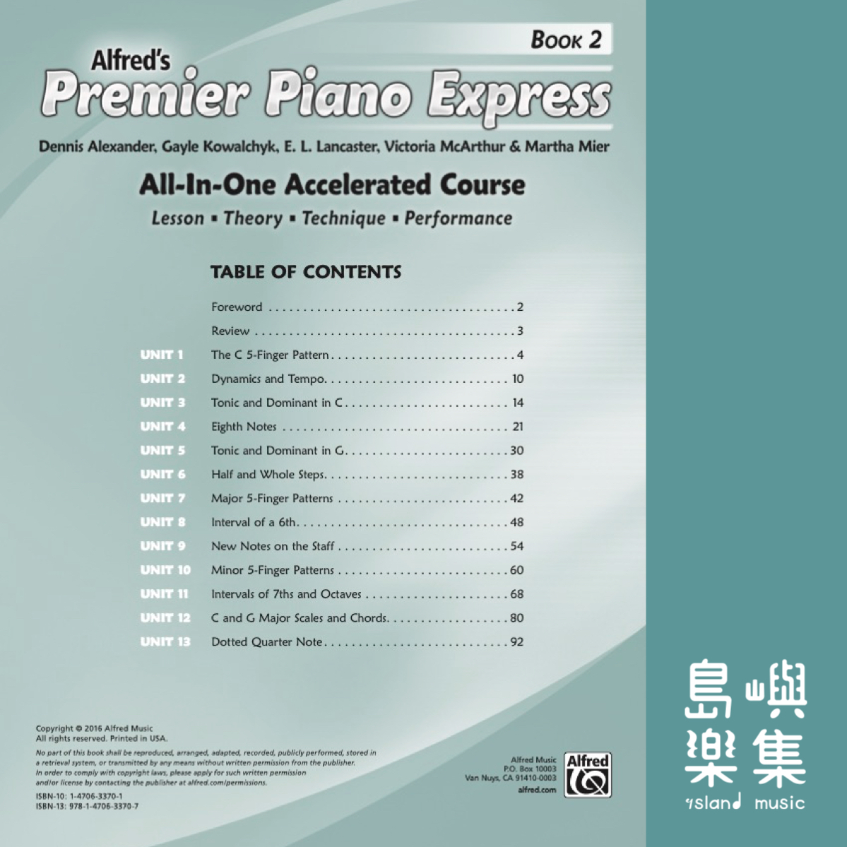Alfred's Premier Piano Express Book 2+CD