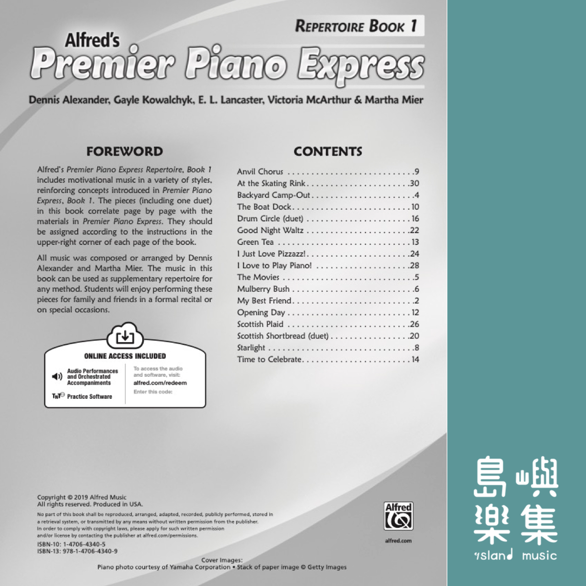 Alfred's Premier Piano Express Repertoire Book 1