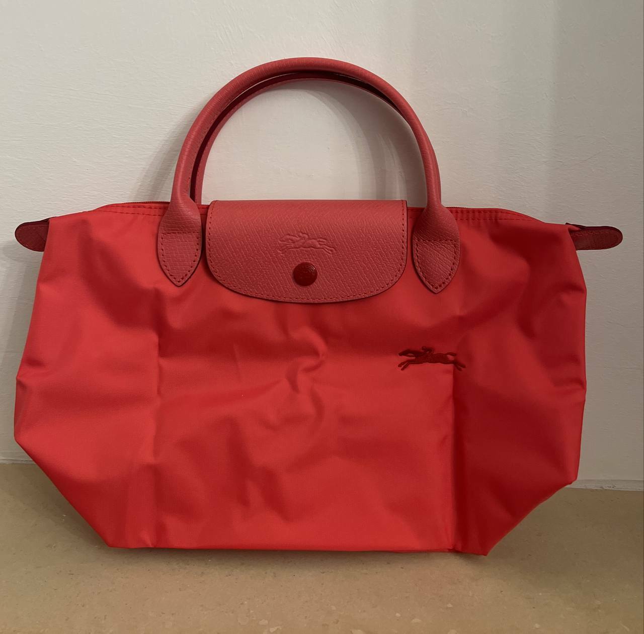 [S] LONGCHAMP LEPLIAGE CLUB SHORT HANDLES SMALL SIZE,CORAL, L1621619P35 (SLC179)