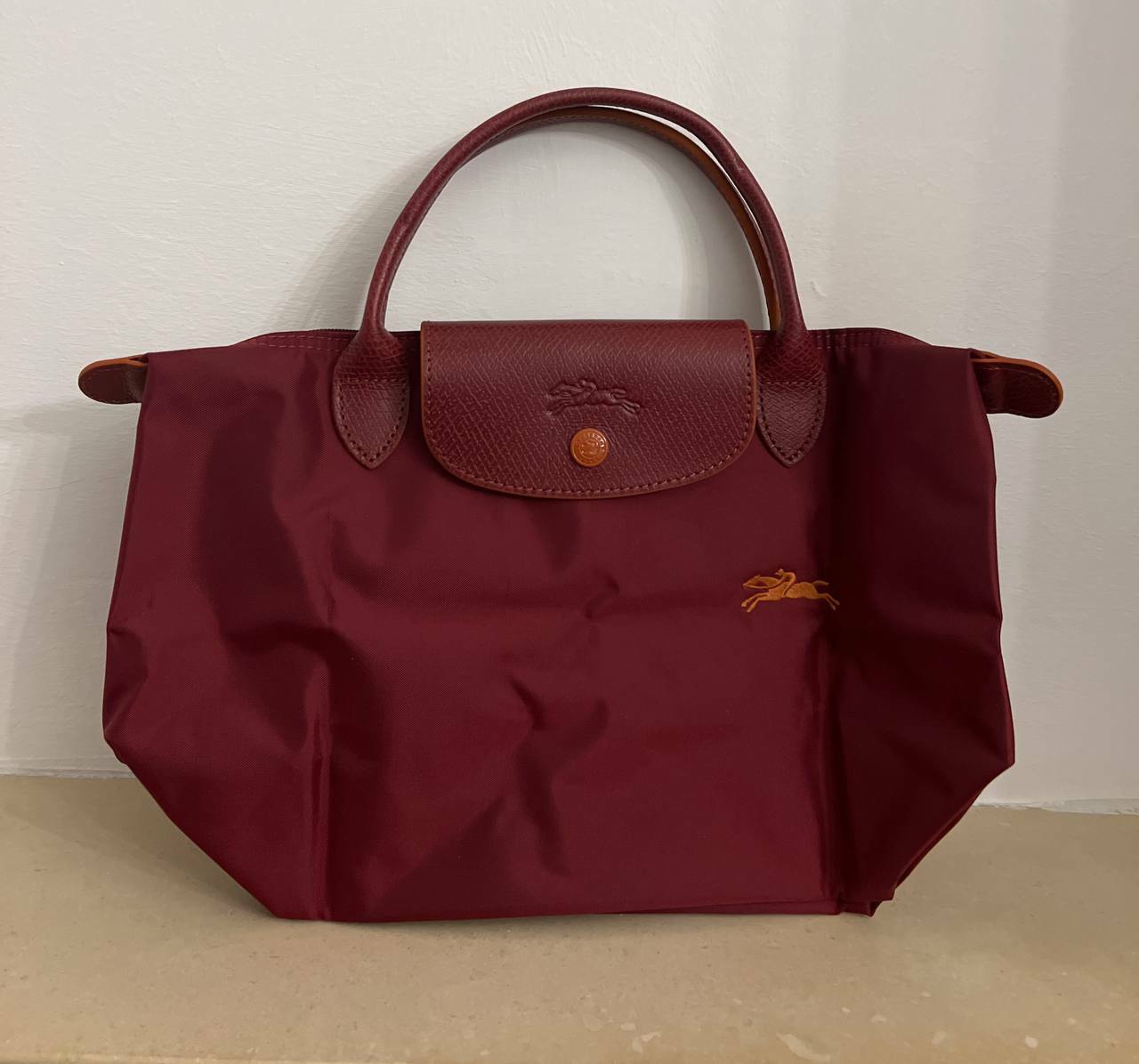 [S] LONGCHAMP LEPLIAGE CLUB SHORT HANDLES SMALL SIZE,MAROON, L1621619209 (SLC126)