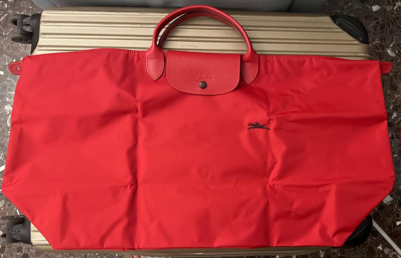 [S] LONGCHAMP LEPLIAGE CLUB TRAVEL BAG SIZE XL,WINE RED, L1625619P47 (SLC138)