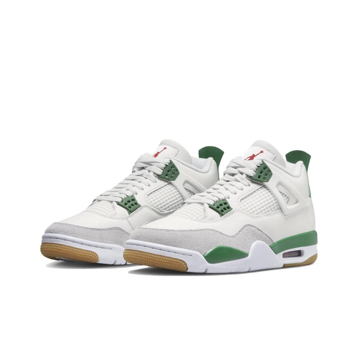 Nike Air Jordan 4 x Nike SB Pine Green 聯名限定 白綠 綠松石 復古籃球鞋 AJ4