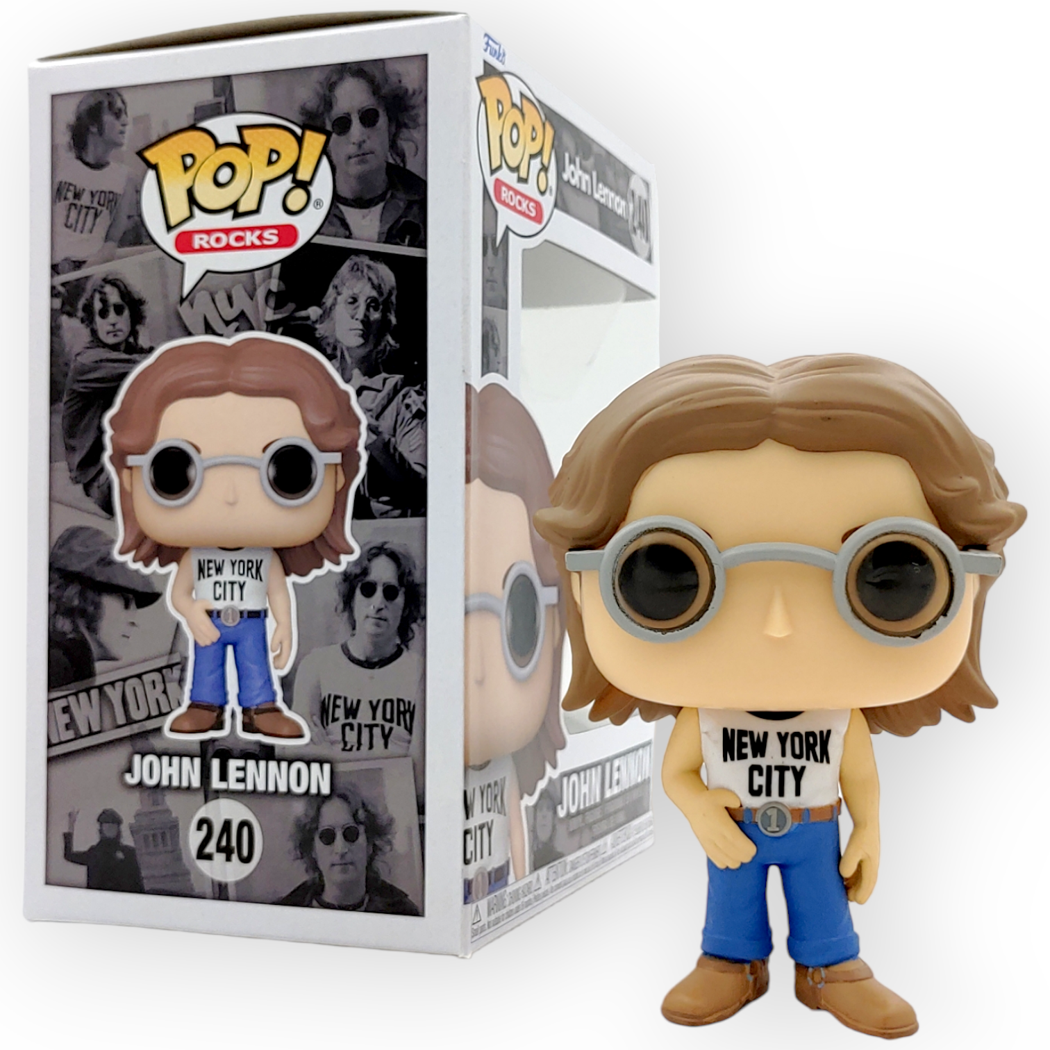 FUNKO POP <John Lennon>約翰連儂(New York City)T恤-No.240