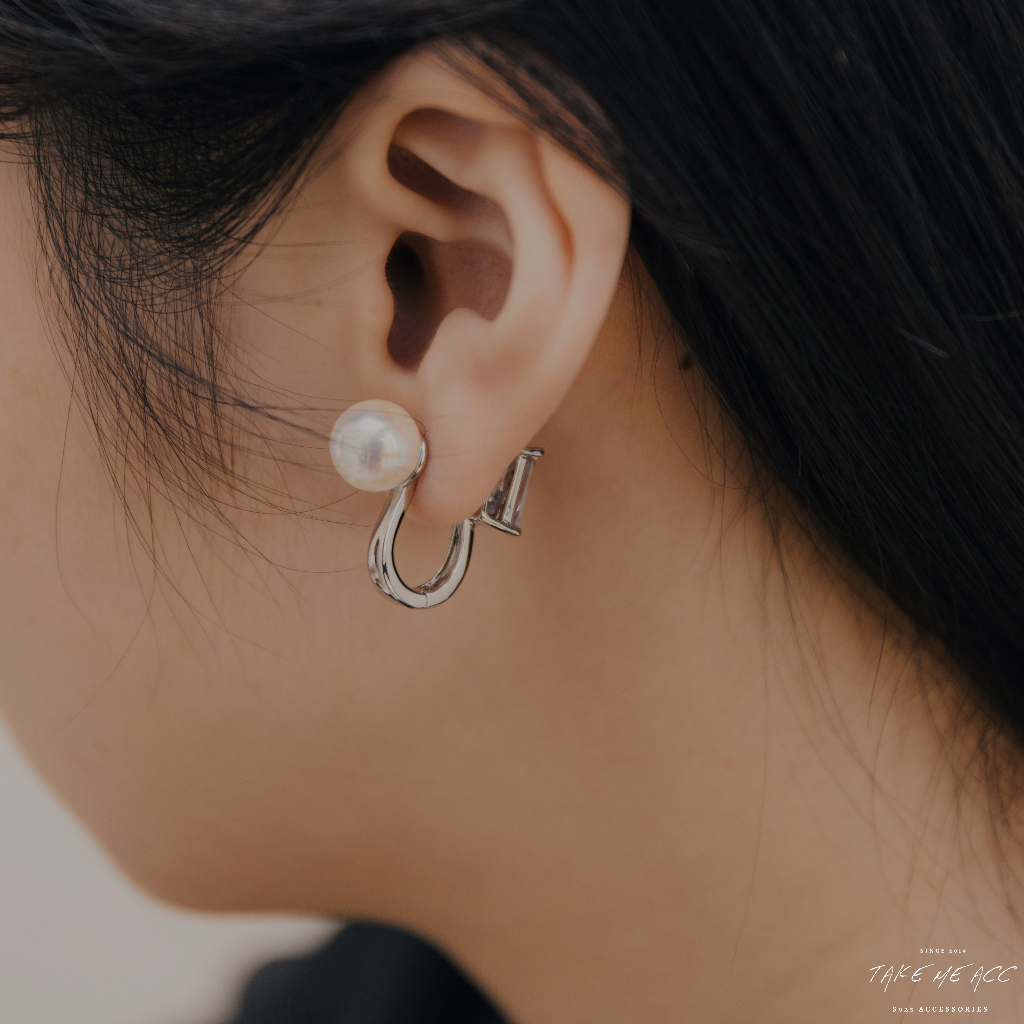 夜空的告白｜純銀針耳環