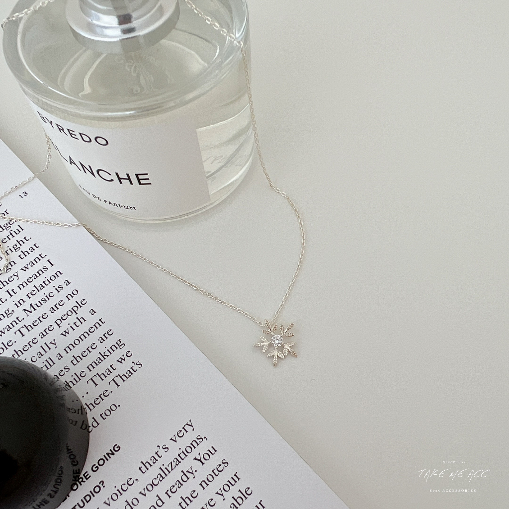 雪之花項鍊｜純銀項鍊