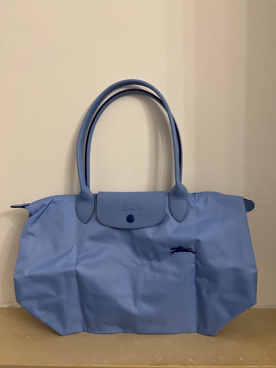 [S] LONGCHAMP LEPLIAGE CLUB LONG HANDLES SMALL SIZE,LIGHT BLUE, L2605619P38 (SLC195)