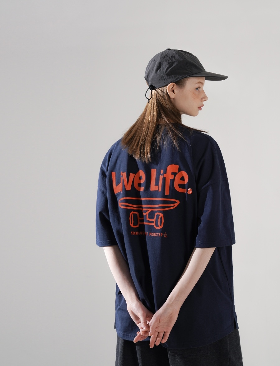 <預購> 韓國PERSTEP Live Life純棉短T