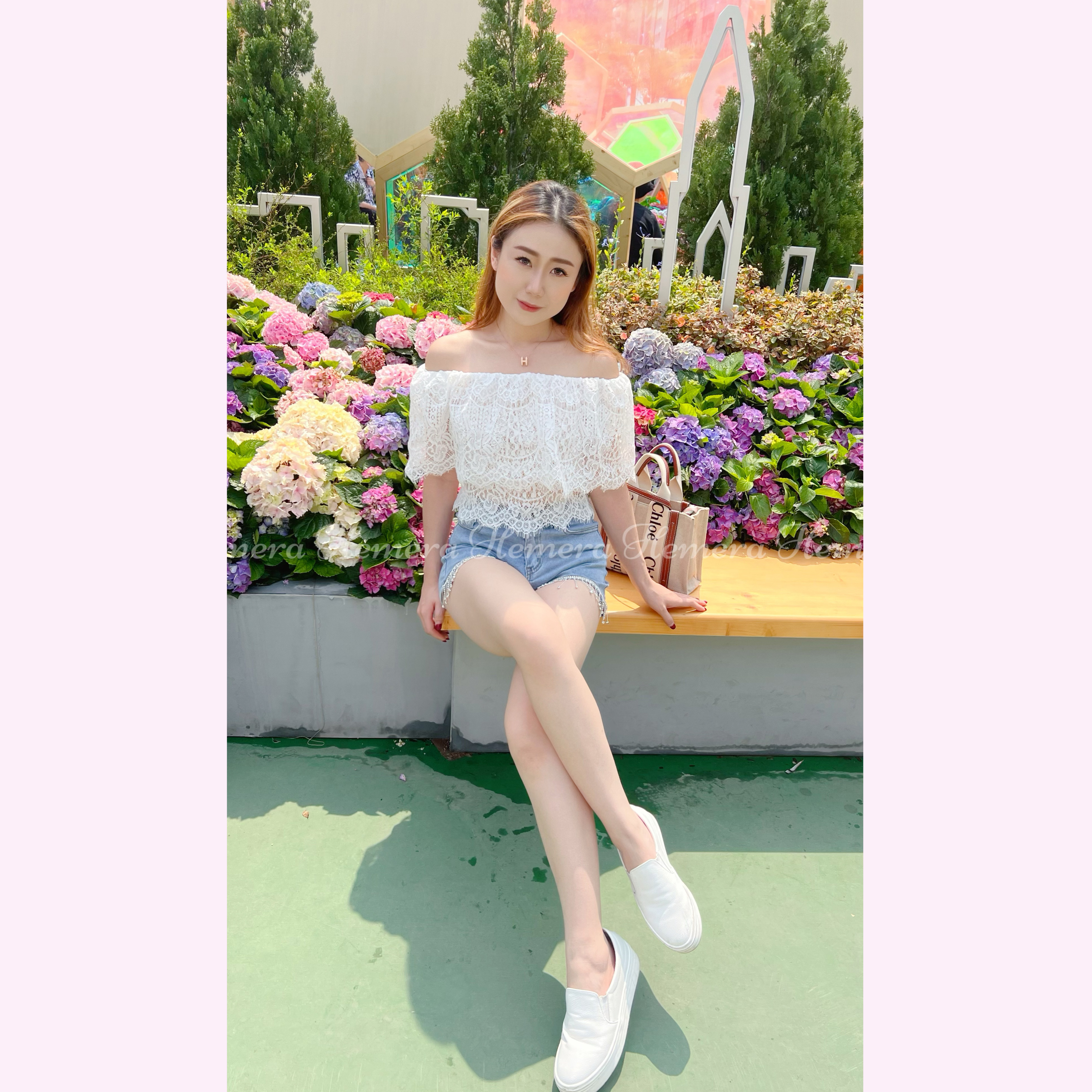 TP23W0348 一字膊雙層LACE 上身