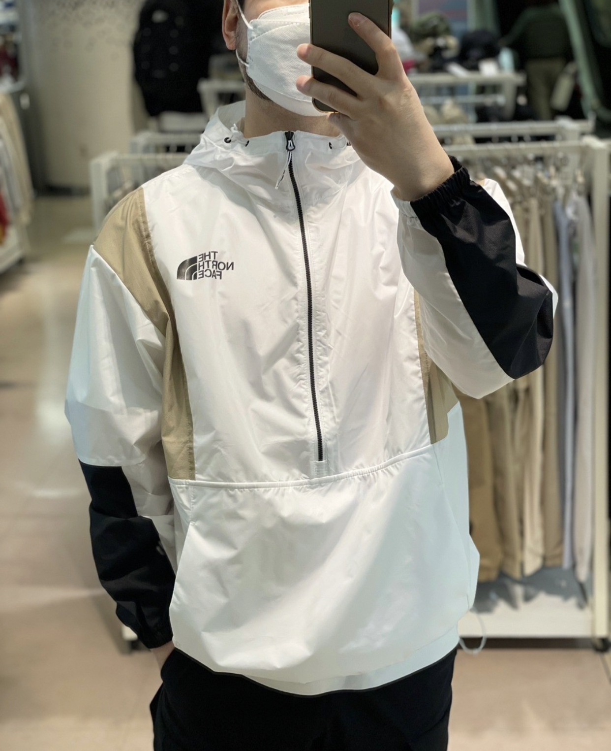 3色＊ THE NORTH FACE HALF ZIP ANORAK (薄褸推介第二回