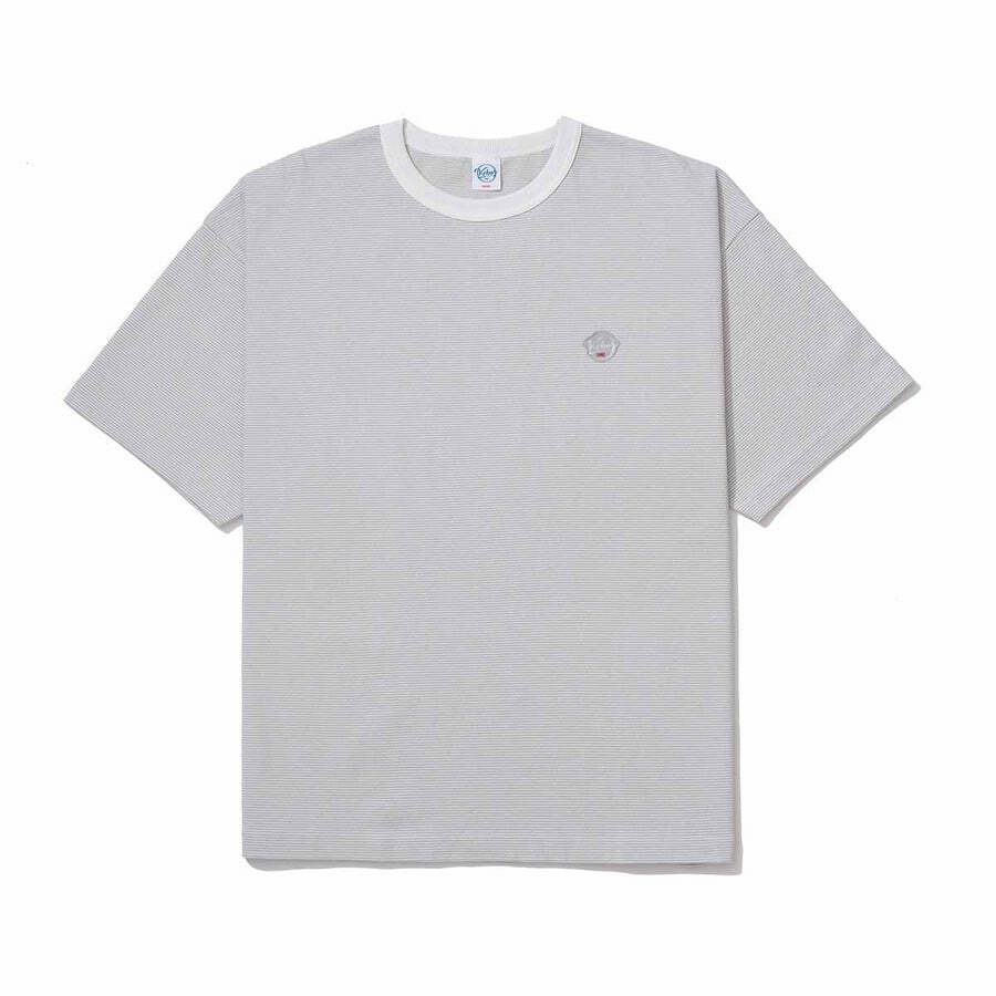 KEBOZ - SINGLE BORDER S/S TEE / 2COLORS