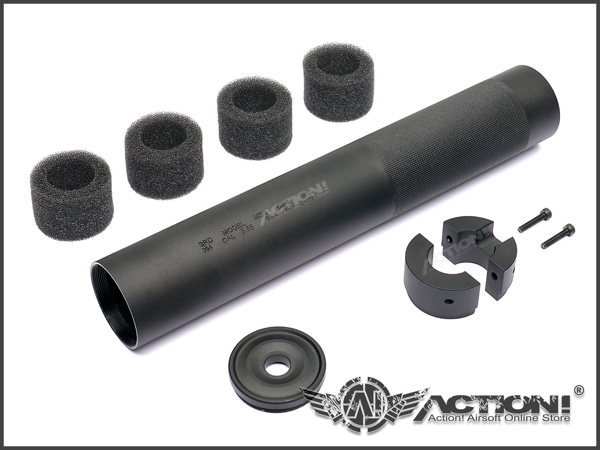 VFC - OPS Style 3rd Model MBS AIRSOFT Silencer (M4 14.5