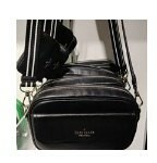 [S] KATE SPADE K6057 ROSIE PEBBLED LEATHER FLAP CAMERA BAG,BLACK, 196021024764 (SKS535)