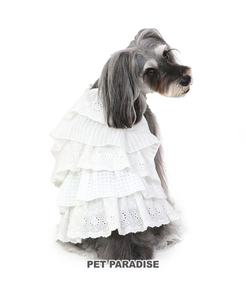 【Pet Paradise】Frill Dress - White <633-17370>