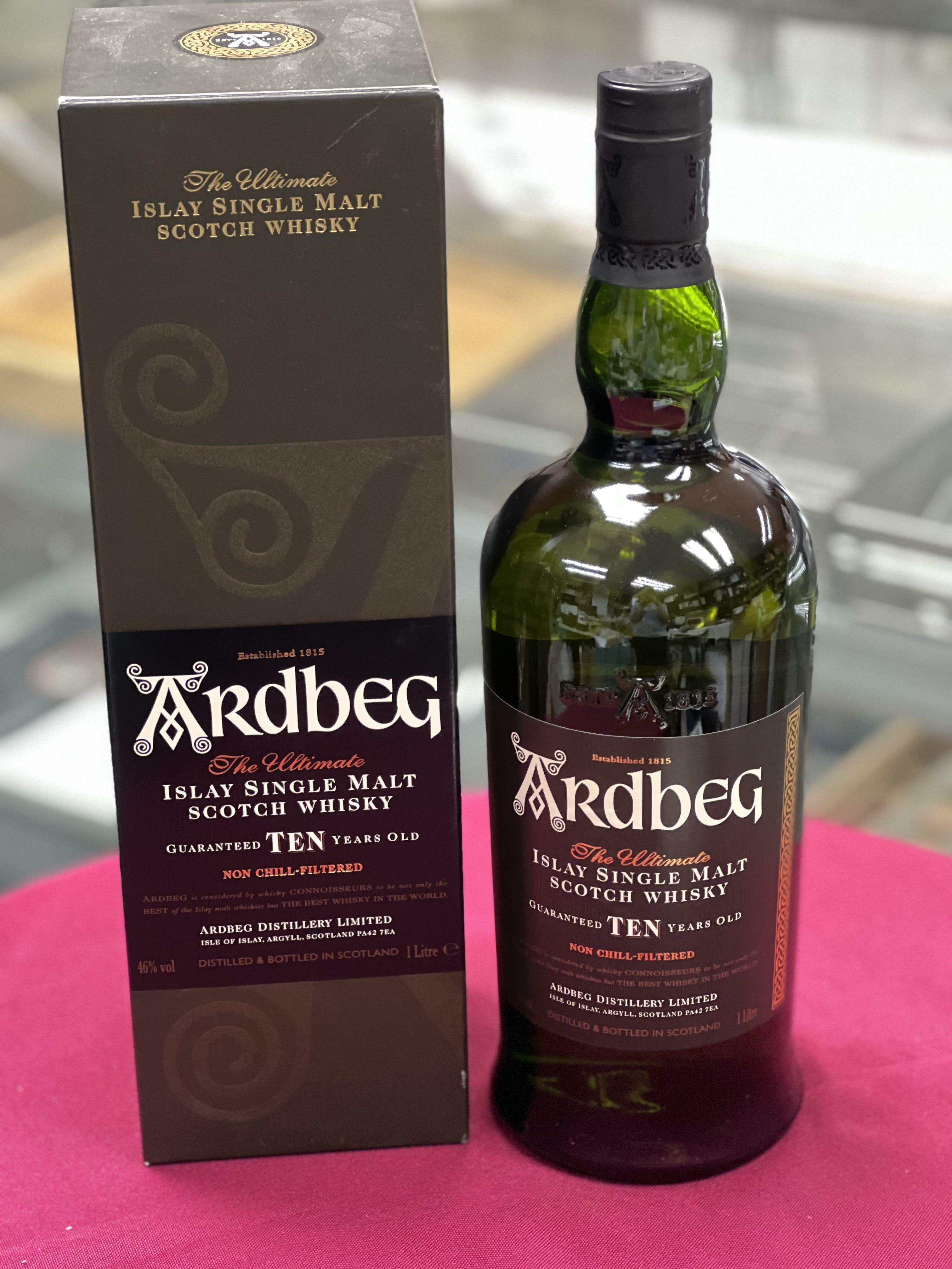 Ardbeg 10 YO Single Malt Whisky 1L