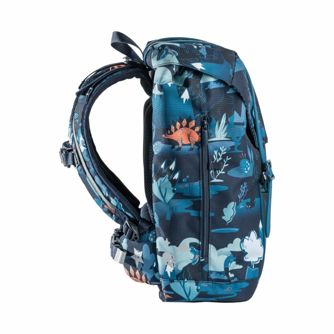 Frii RETRO 22L 護脊書包 - 22100 恐龍世界/ 藍橙 (第三代)