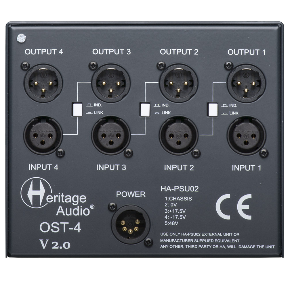 Heritage Audio HAOST4v2 4-slot 500 Series Chassis